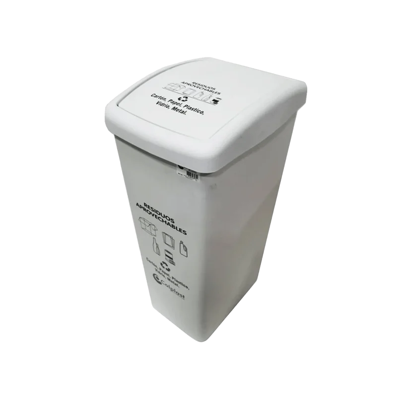 Caneca de Basura 55lt Blanca