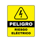 Sticker Riesgo Eléctrico 8x12