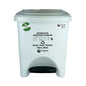 Papelera Blanca de Pedal 22lt