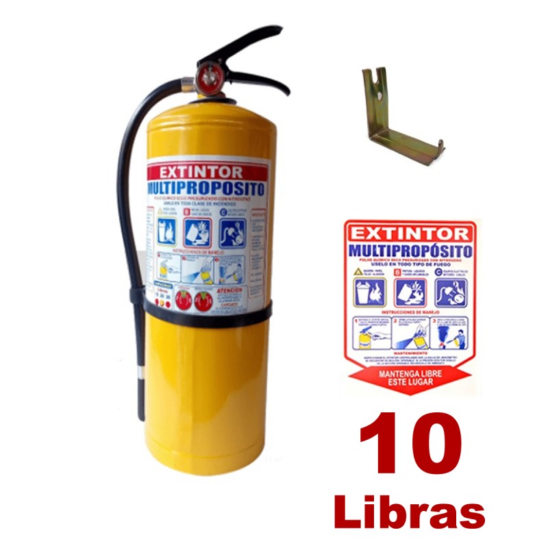 Extintor PQS 10lb