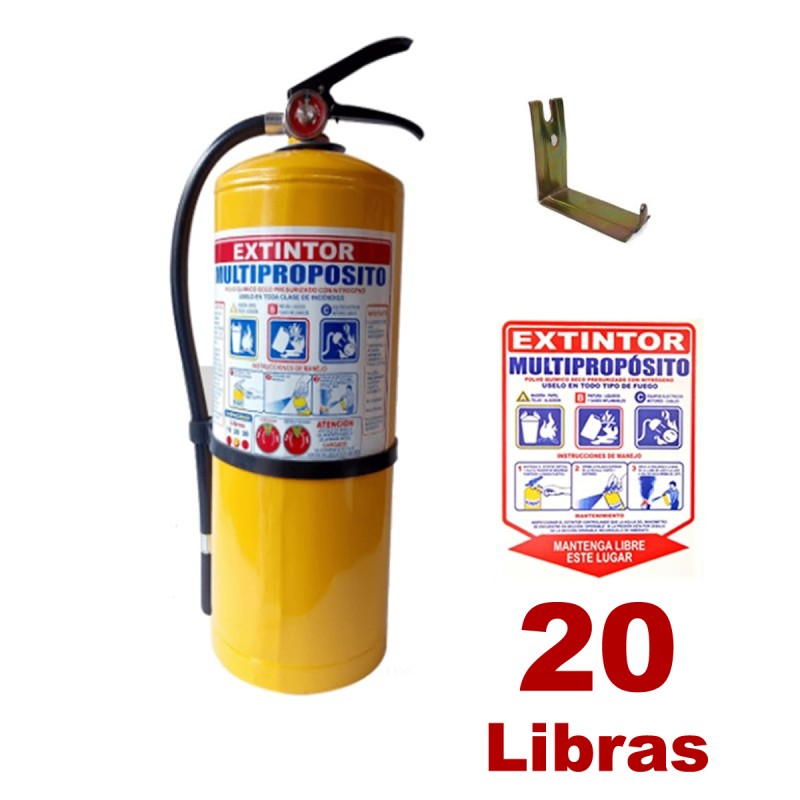 Extintor PQS 20lb