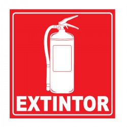 Señalización Extintor 20x20