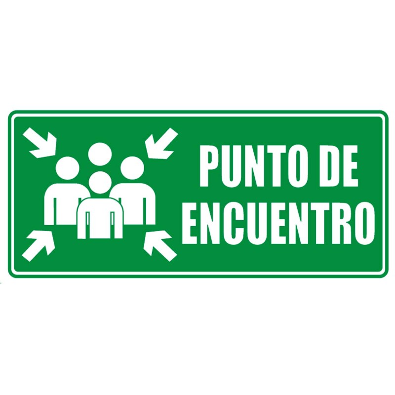 Señalización Punto de Encuentro 15x30