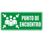 Señalización Punto de Encuentro 15x30